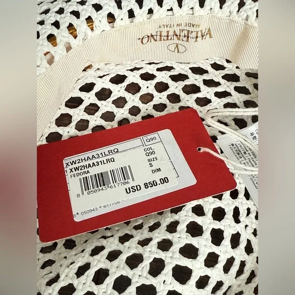 Valentino Garavani Woven Fedora